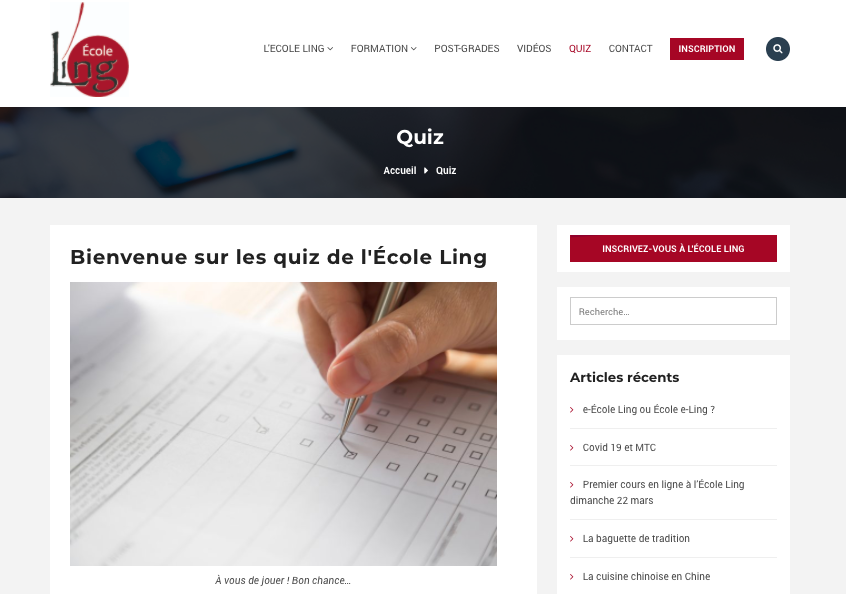 Les quiz de l'École Ling sont en ligne