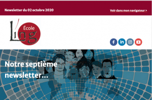 7e newsletter de l'École Ling, schéma d'un monde avec un réseau