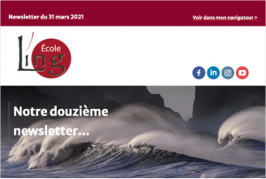 12e newsletter de l'École Ling, des vagues déferlantes