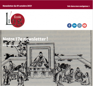 17e newsletter de l'École Ling, une vignette ancienne chinoise
