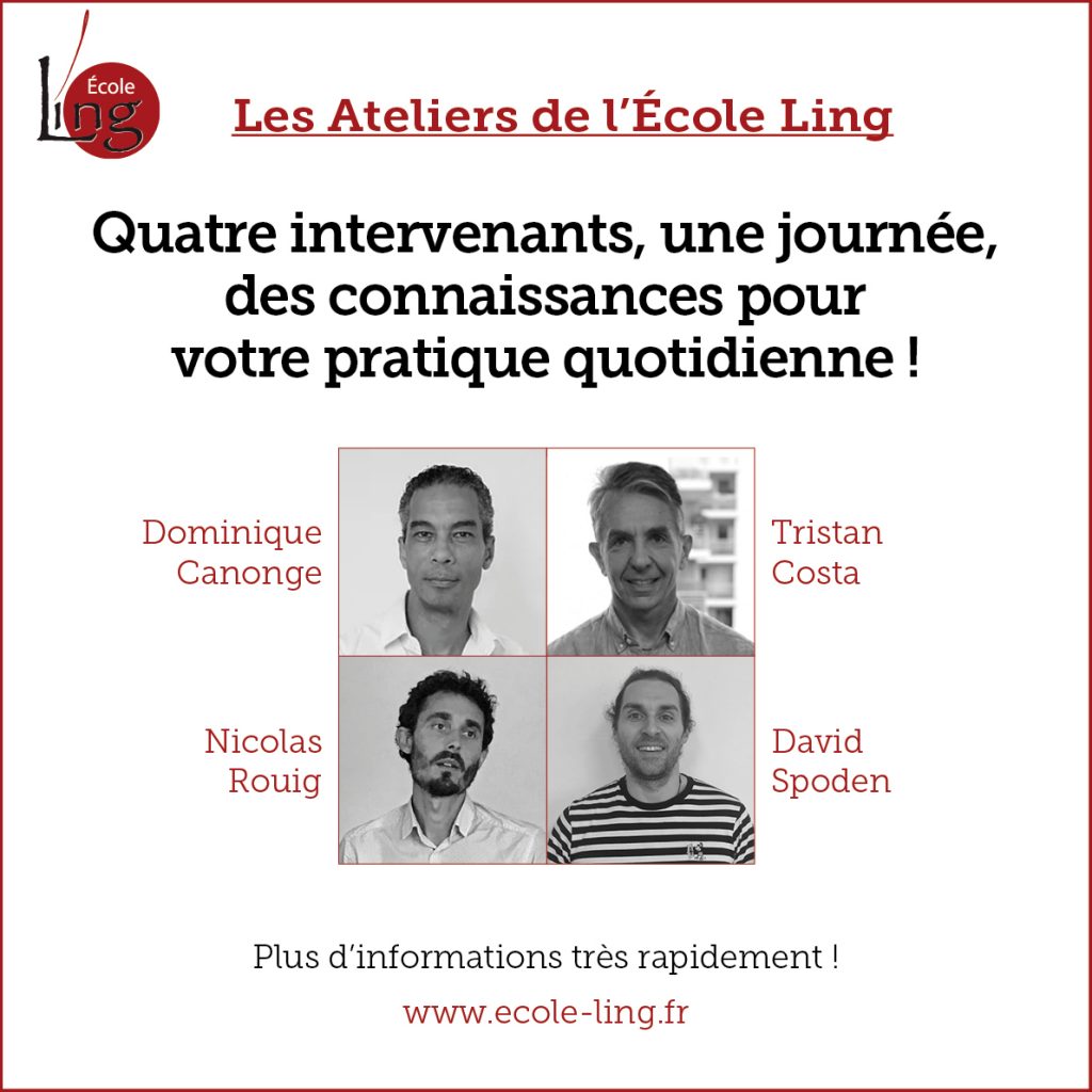 Flyer pour les Ateliers de l'École Ling