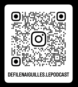 QR code de la page Instagram du podcast De fil en aiguille(s)
